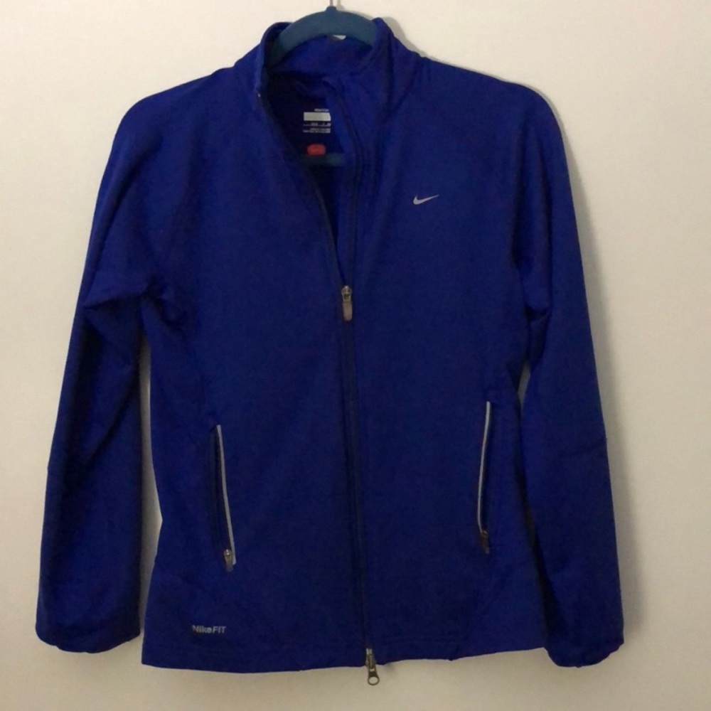 Soft Cobalt Nike Fit Dry Zip Up